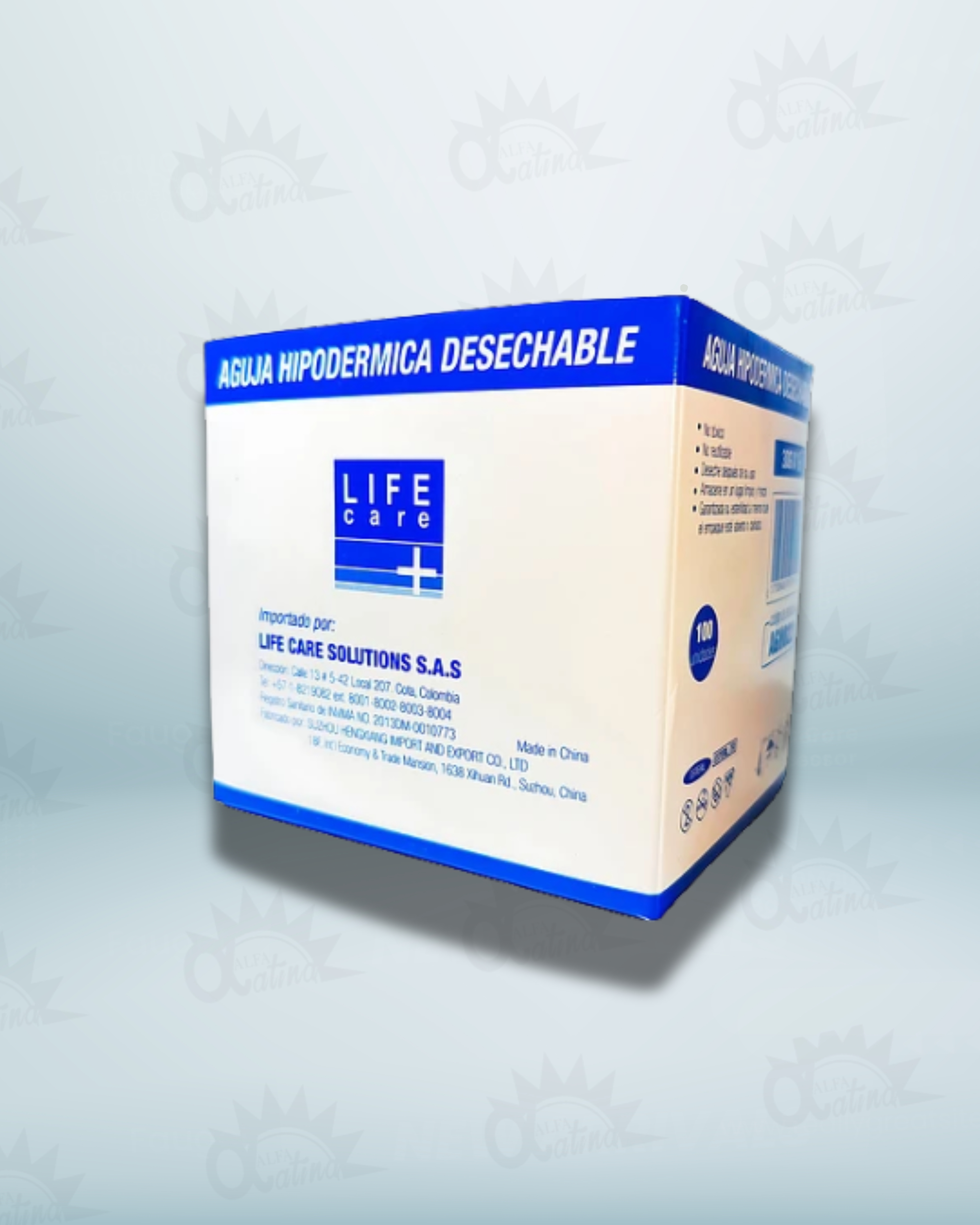 AGUJA HIPODERMICA 25G X 5/8. CAJA X 100 UND